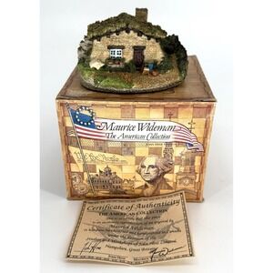 Maurice Wideman Vintage 1989 AC-022 Sod House Ceramic Figurine Includes COA